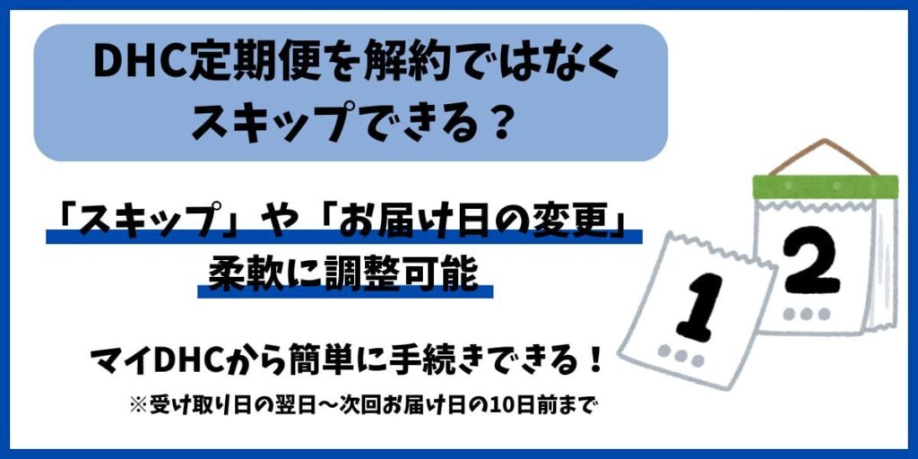 DHC定期便スキップ