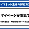 ライフネット生命解約