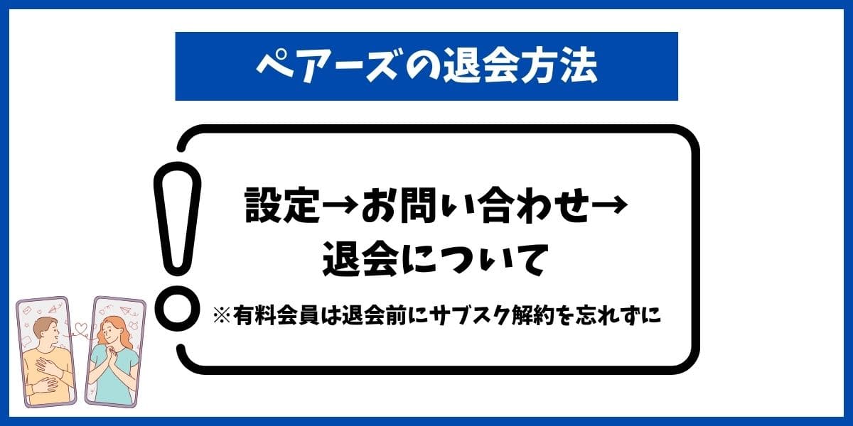 ペアーズ退会