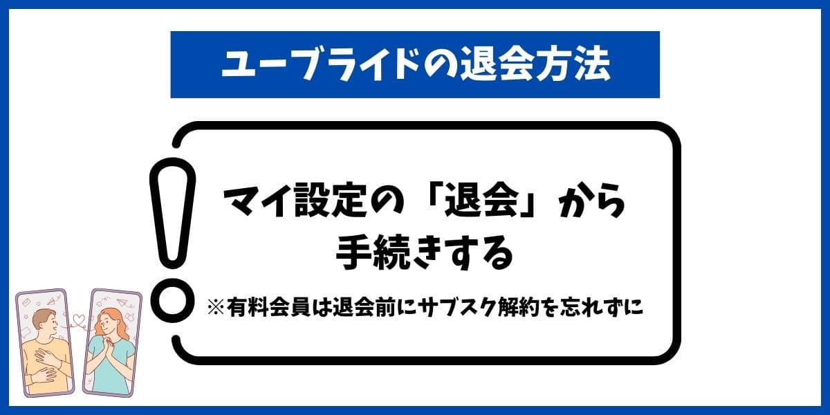 ユーブライド退会