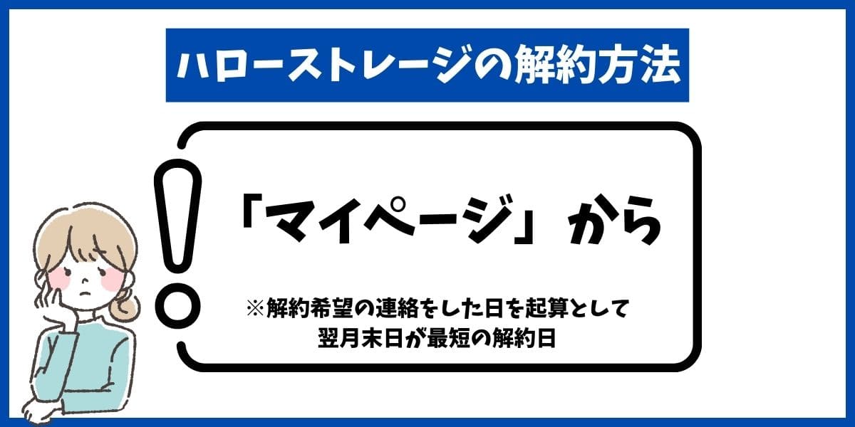ハローストレージ解約