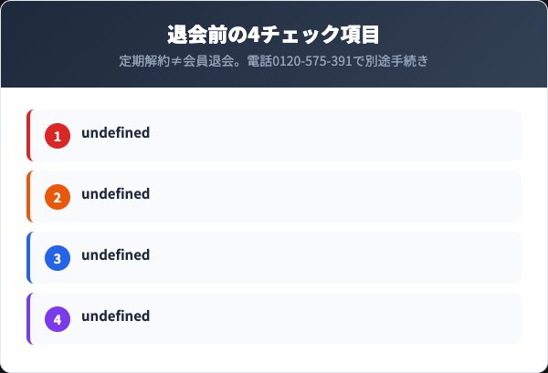 DHC会員退会チェックリスト
