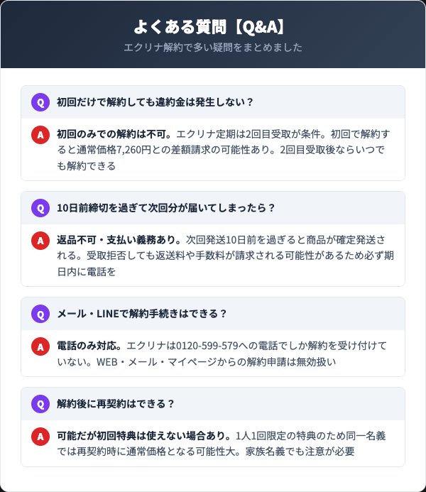 エクリナリッチオールインワンゲルに関するよくある質問