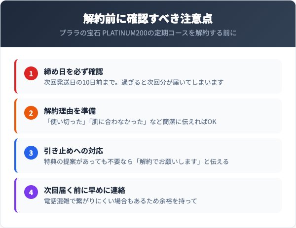 解約前に確認すべき注意点