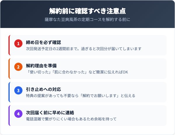 解約前に確認すべき注意点