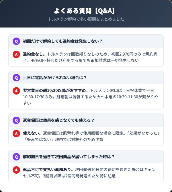 トルメランに関するよくある質問