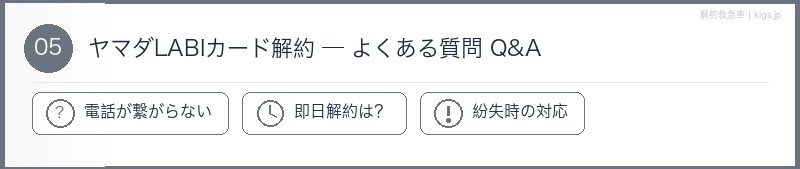 ヤマダLABIカードFAQセクション