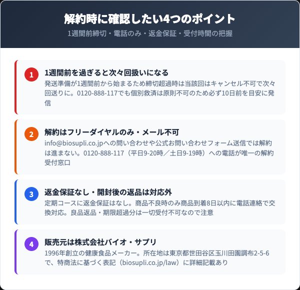 解約時の注意点とよくあるトラブル対応