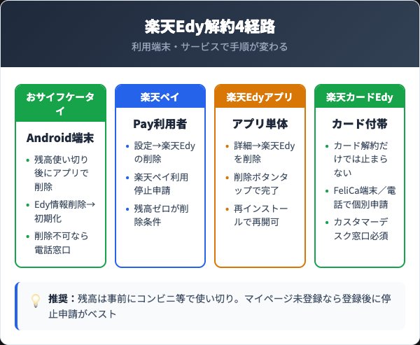 端末・サービス別の解約手順（4経路を徹底比較）