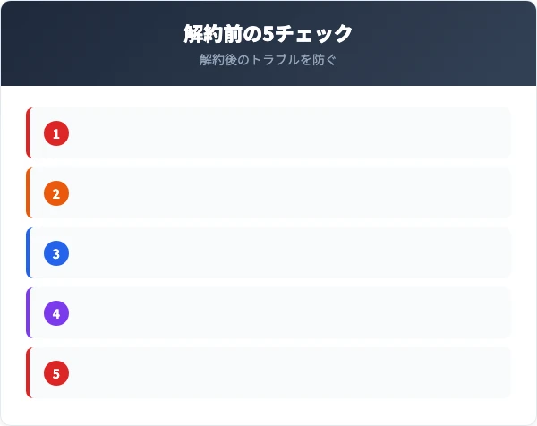 auじぶん銀行の解約前チェックリスト