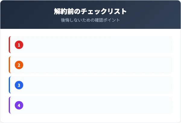 OCN解約前のチェックリストと注意点