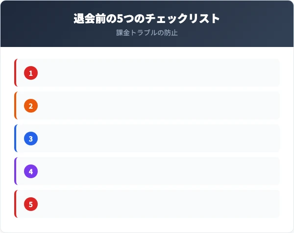 パートナーズ退会前のチェックリスト