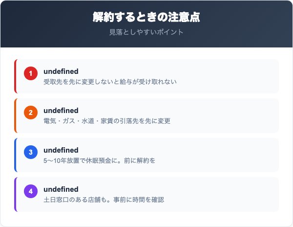 佐賀銀行解約の注意点