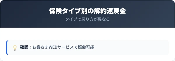 解約返戻金の確認方法と保険タイプ別の戻り方