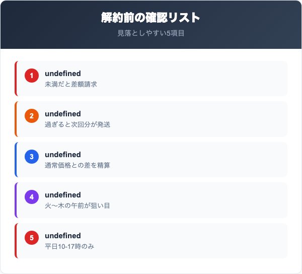 スルスル酵素解約の注意点